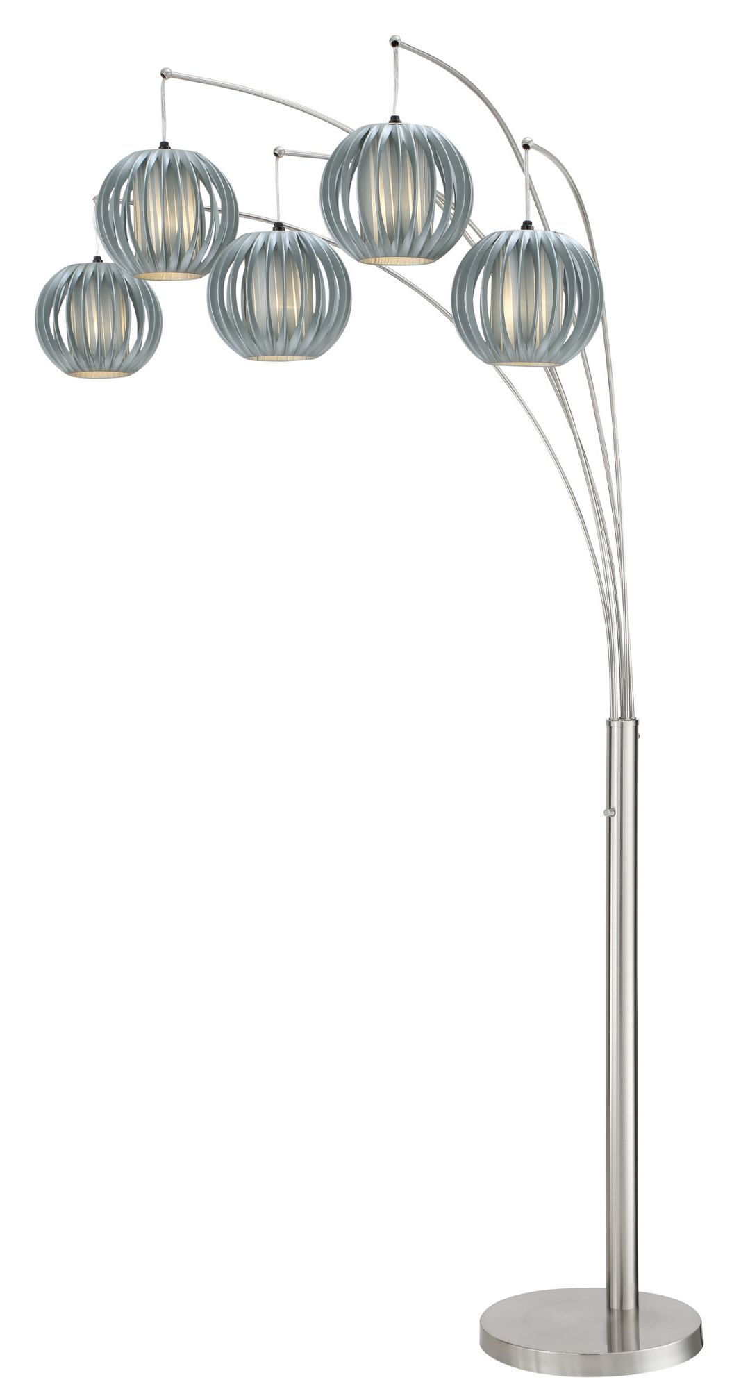 Lite Source Ls 8872 Deion 5 Light 90" Tall Arc And Tree Floor Lamp – Grey –  Walmart For Most Current 5 Light Arc Floor Lamps (View 13 of 15)