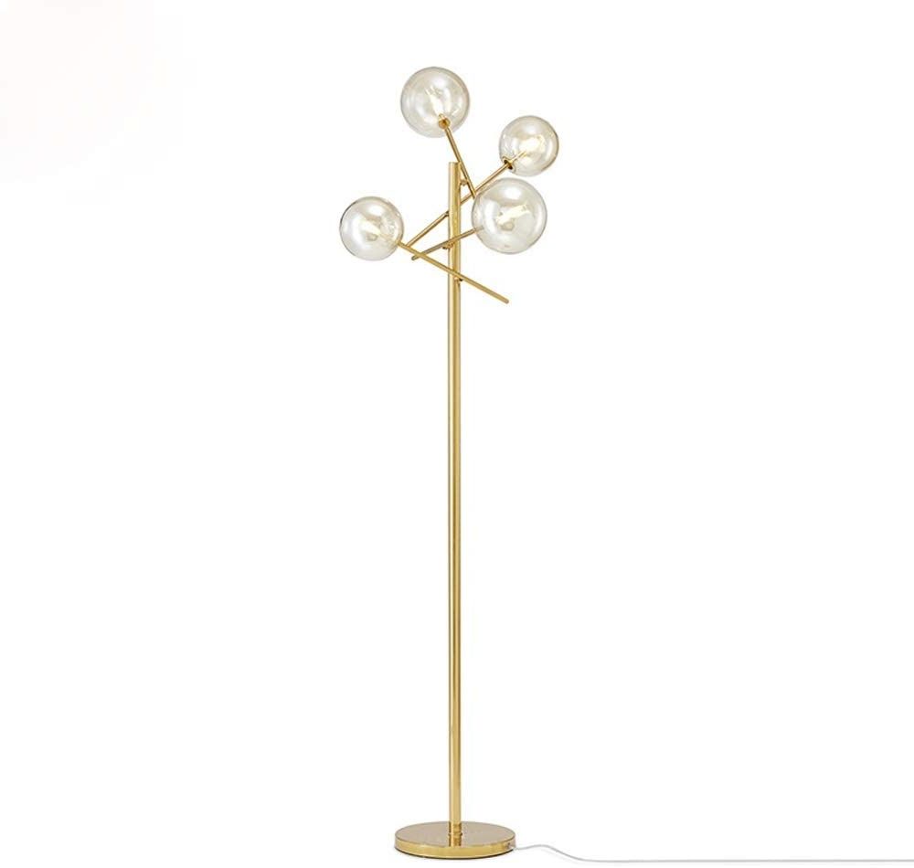 Loyee Td00145 Sputnik Chandelier Floor Lamp For Bedroom,4 Lights Glass  Shade Floor Lamps For Living Room,brass/gold – Walmart With Regard To Most Recent Sputnik Floor Lamps (View 4 of 15)