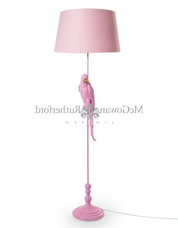 Matt Pink Parrot Floor Lamp With Pink Shade Inside Widely Used Pink Floor Lamps (View 12 of 15)