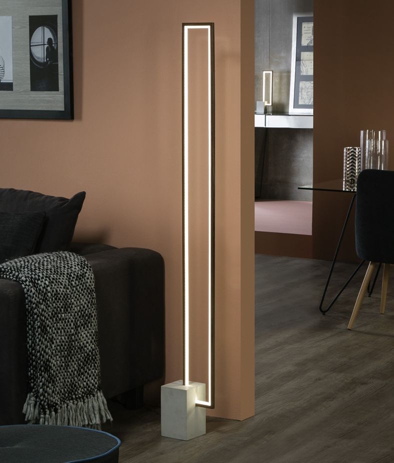 Modern Floor Lamps Pertaining To Most Recently Released Led Tall Floor Lamp – Angular And Ultra Modern (View 14 of 15)