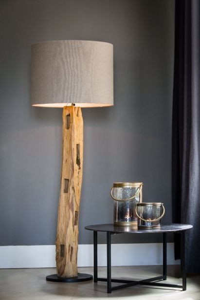 Most Popular Natural Wooden Floor Lamp Throughout Oak Floor Lamps (View 4 of 15)