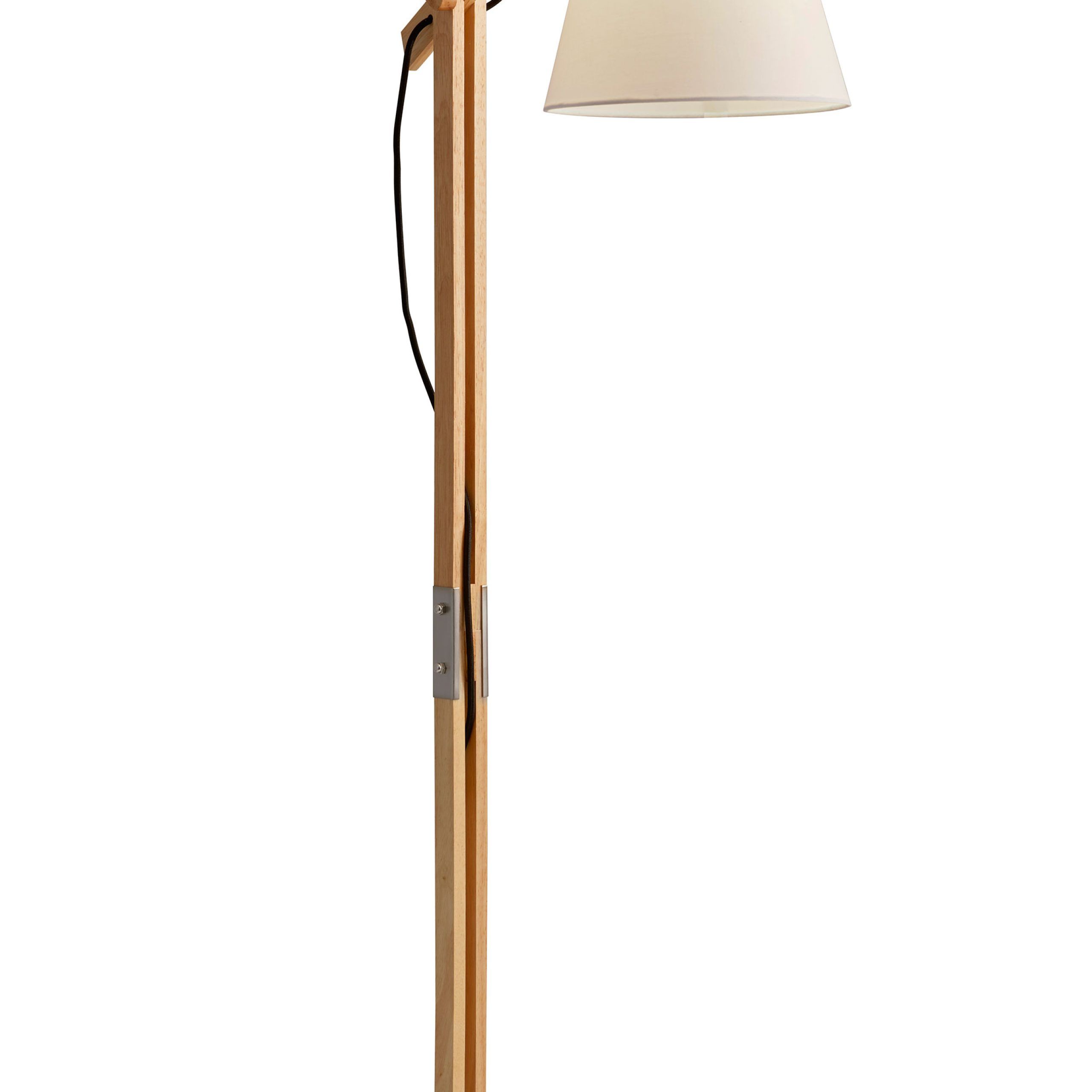 Most Popular Rubberwood Floor Lamps Inside Adesso Walden Floor Lamp, Natural Rubber Wood – Walmart (View 15 of 15)