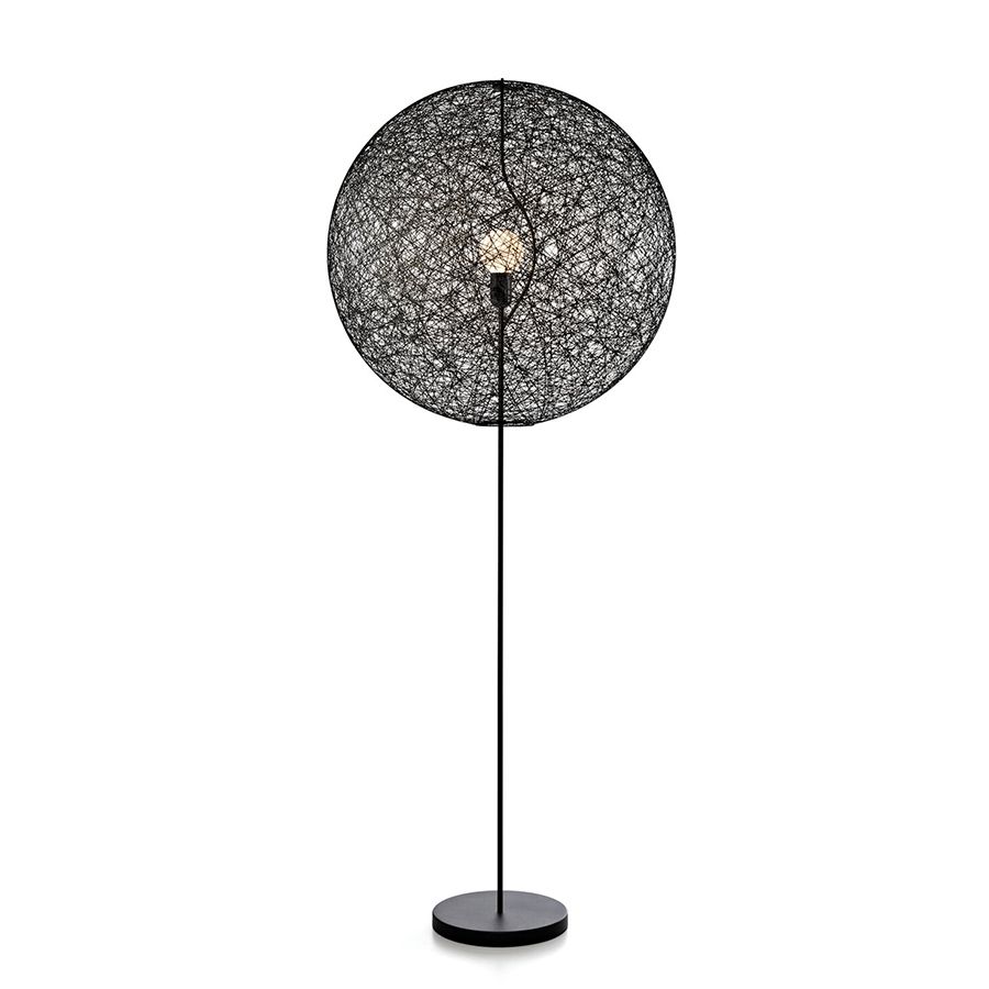 Most Recently Released Moooi Floor Lamp Random Floor Lamp Ii (black – Glass Fibre And Varnished  Metal) – Myareadesign (View 10 of 15)