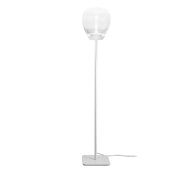 Most Up To Date Artemide Empatia Floor Lamp Led In White Blown Glass With Regard To Frosted Glass Floor Lamps (View 13 of 15)