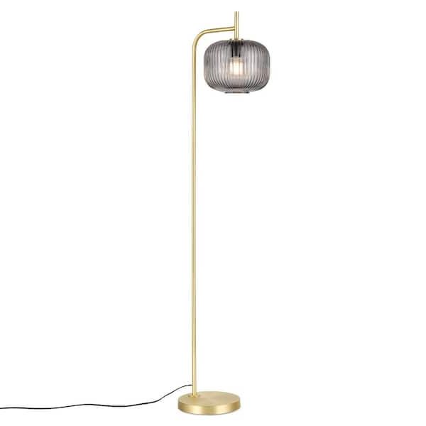 Newest Smoke Glass Floor Lamps Pertaining To Light Society Aveni 61.06 In (View 15 of 15)