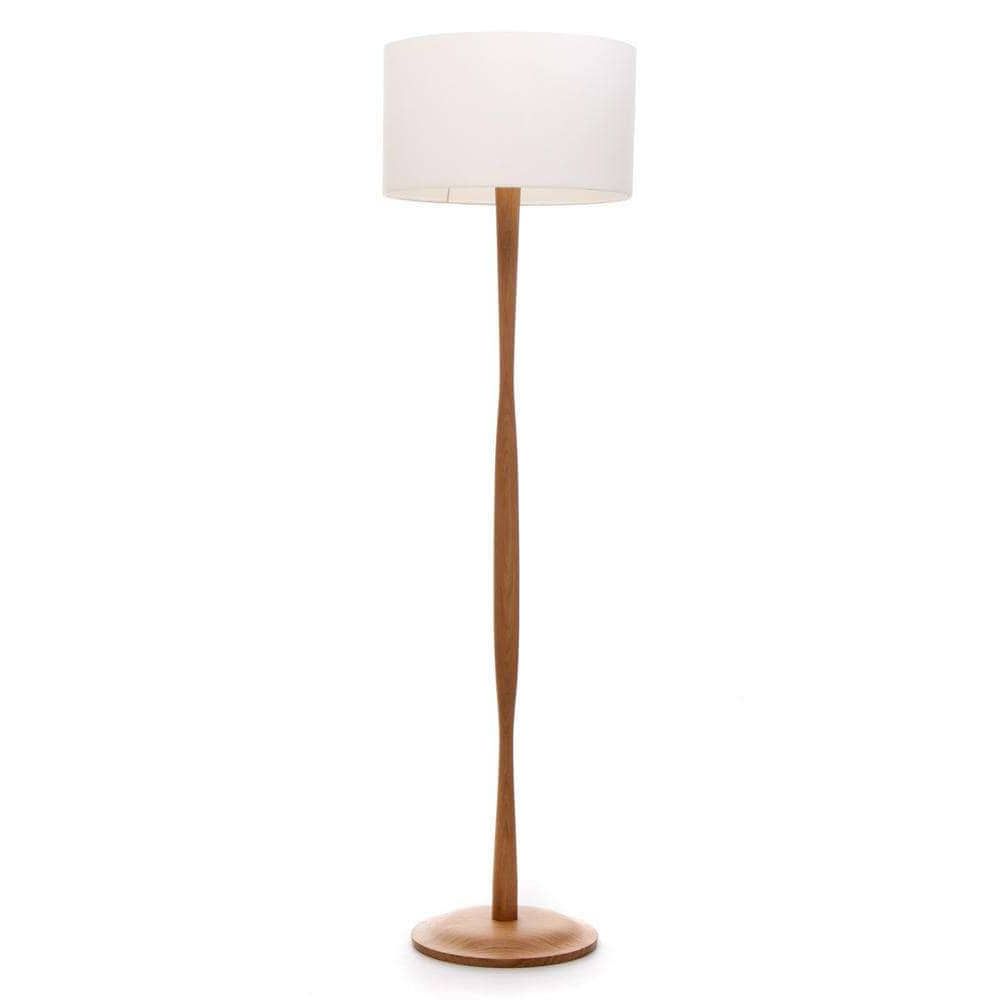 Oak Floor Lamps Within Latest Oak Floor Lamp / Ships Worldwide / Wooden Floor Lamp / Simple – Etsy Uk (View 7 of 15)