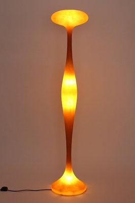Orange Floor Lamps Within 2020 Orange Fiberglass E.t.a (View 11 of 15)