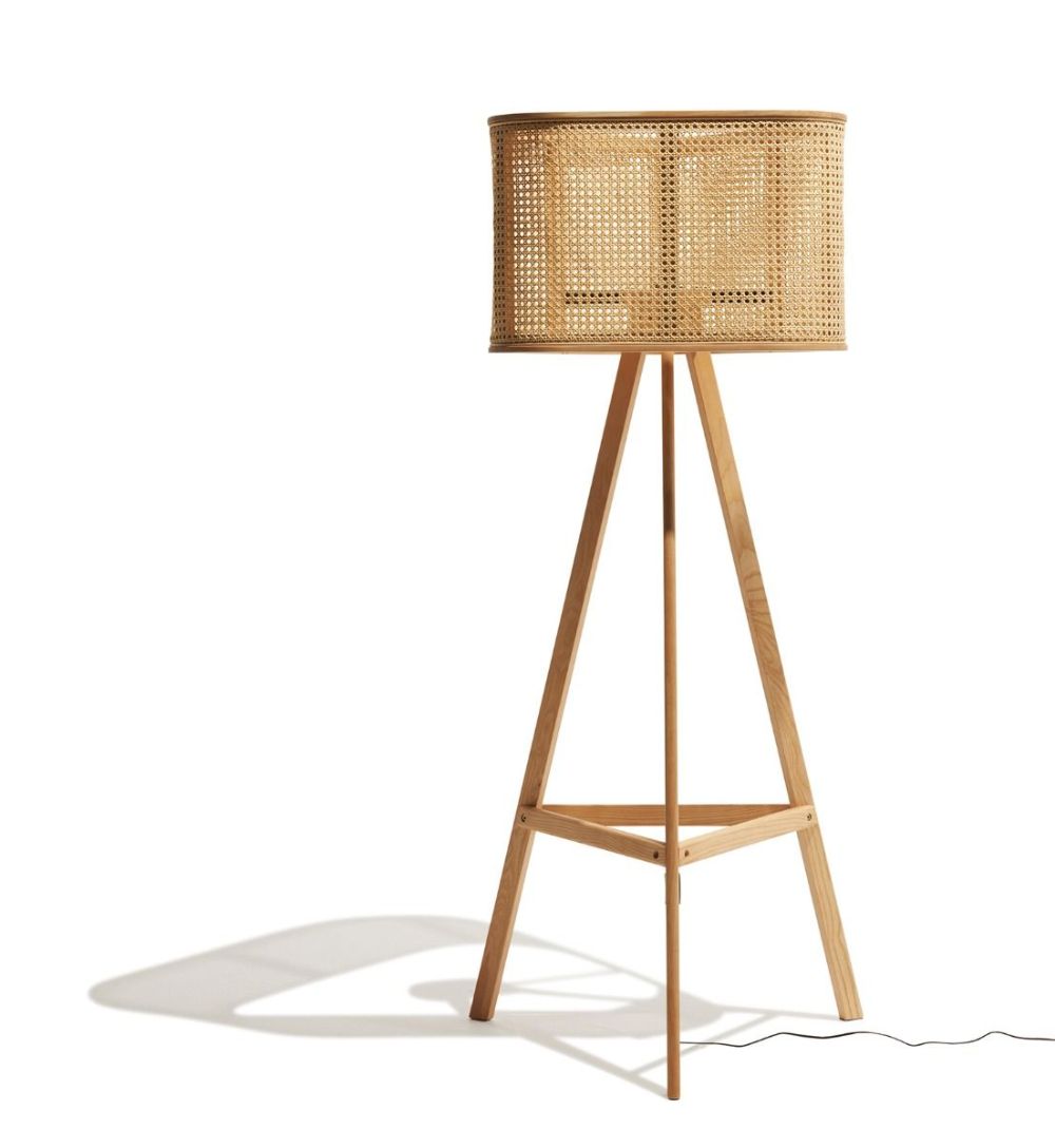 Preferred Cane Floor Lamp Inside Woven Cane Floor Lamps (View 7 of 15)