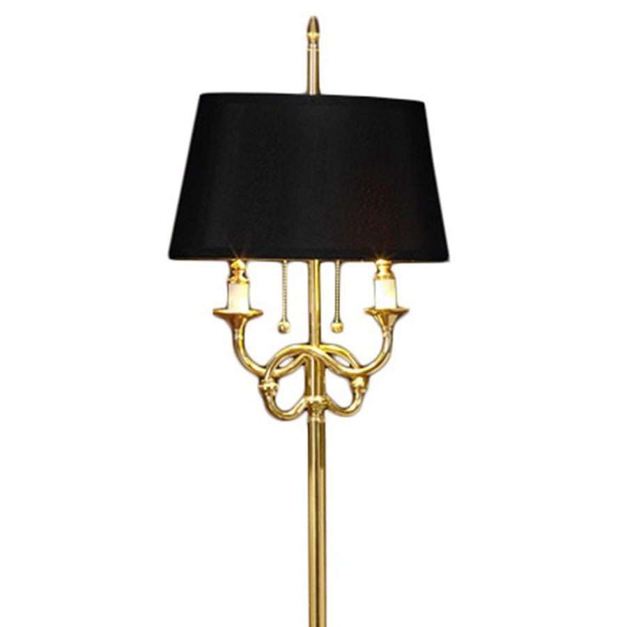 Preferred Doublepull Chain Brass Floor Lamp (View 4 of 15)