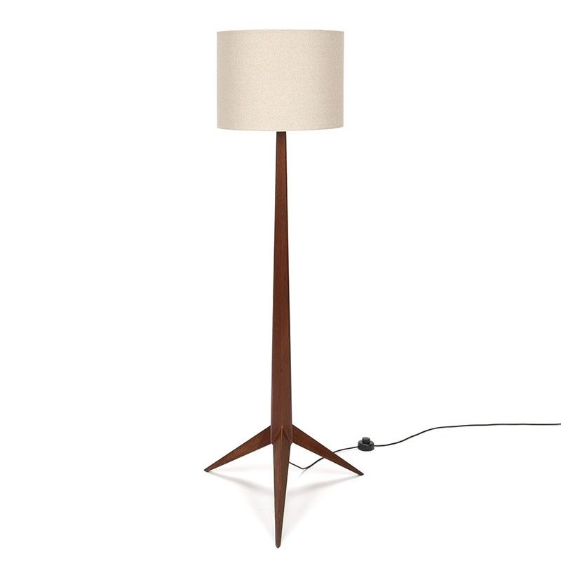 Preferred Pine Wood Floor Lamps Throughout Mid Century Vintage Pine Wood Floor Lamp – Retro Studio (View 6 of 15)