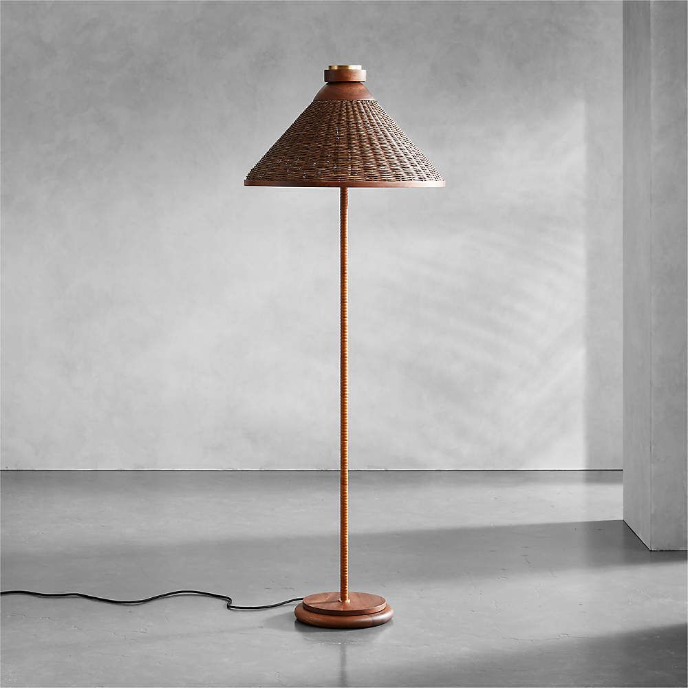 Rattan Floor Lamps For Most Recently Released Hakka Rattan Floor Lamp + Reviews (View 13 of 15)