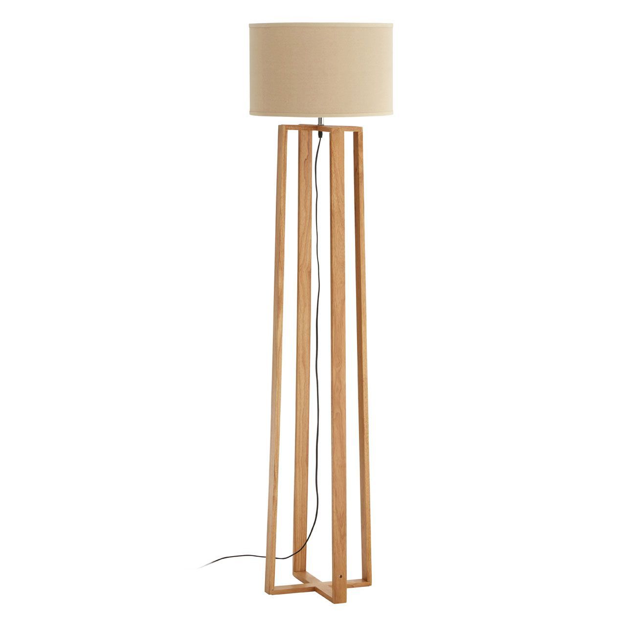 Rubberwood Floor Lamp – The Home Market Within Popular Rubberwood Floor Lamps (View 2 of 15)