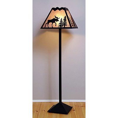 Rustic Floor Lamps For Well Known Rustic Floor Lamps Moose (View 9 of 15)