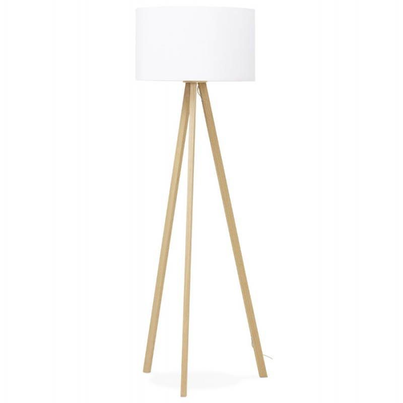 Scandinavian Style Trani (white, Natural) Fabric Floor Lamp Throughout Famous Fabric Floor Lamps (View 7 of 15)