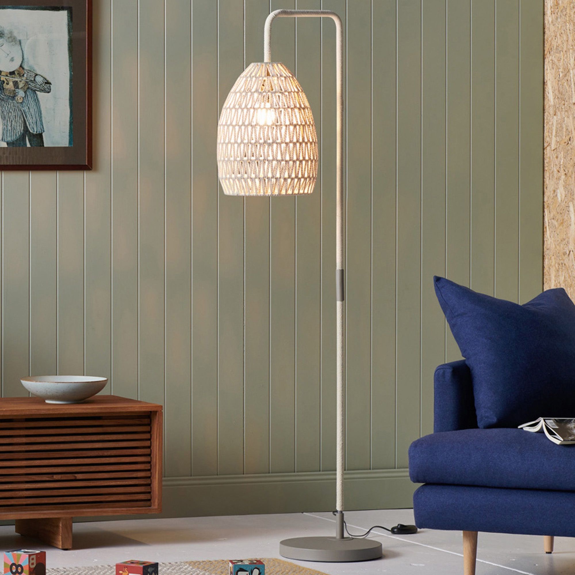 Temple & Webster Throughout Natural Woven Floor Lamps (View 5 of 15)