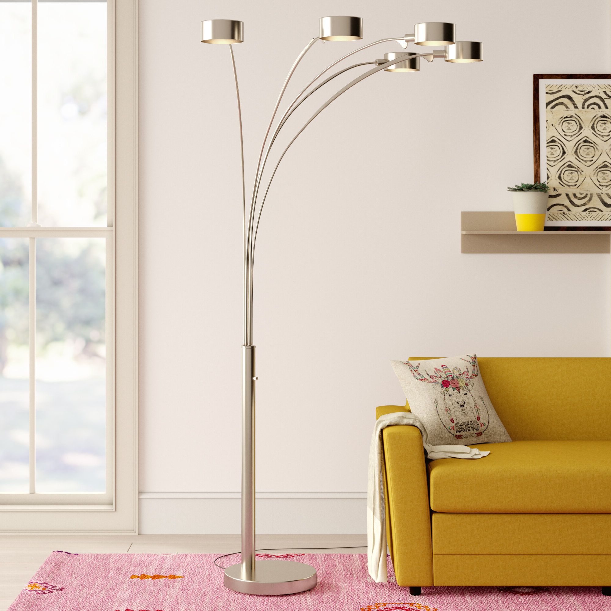 Tree Floor Lamps For Latest Wade Logan® Cheddington 88" Tree Floor Lamp & Reviews (View 3 of 15)