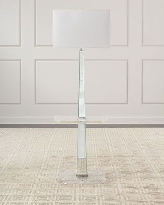 Trendy Acrylic Floor Lamps For Acrylic Mirrored Floor Lamp With Table (View 10 of 15)