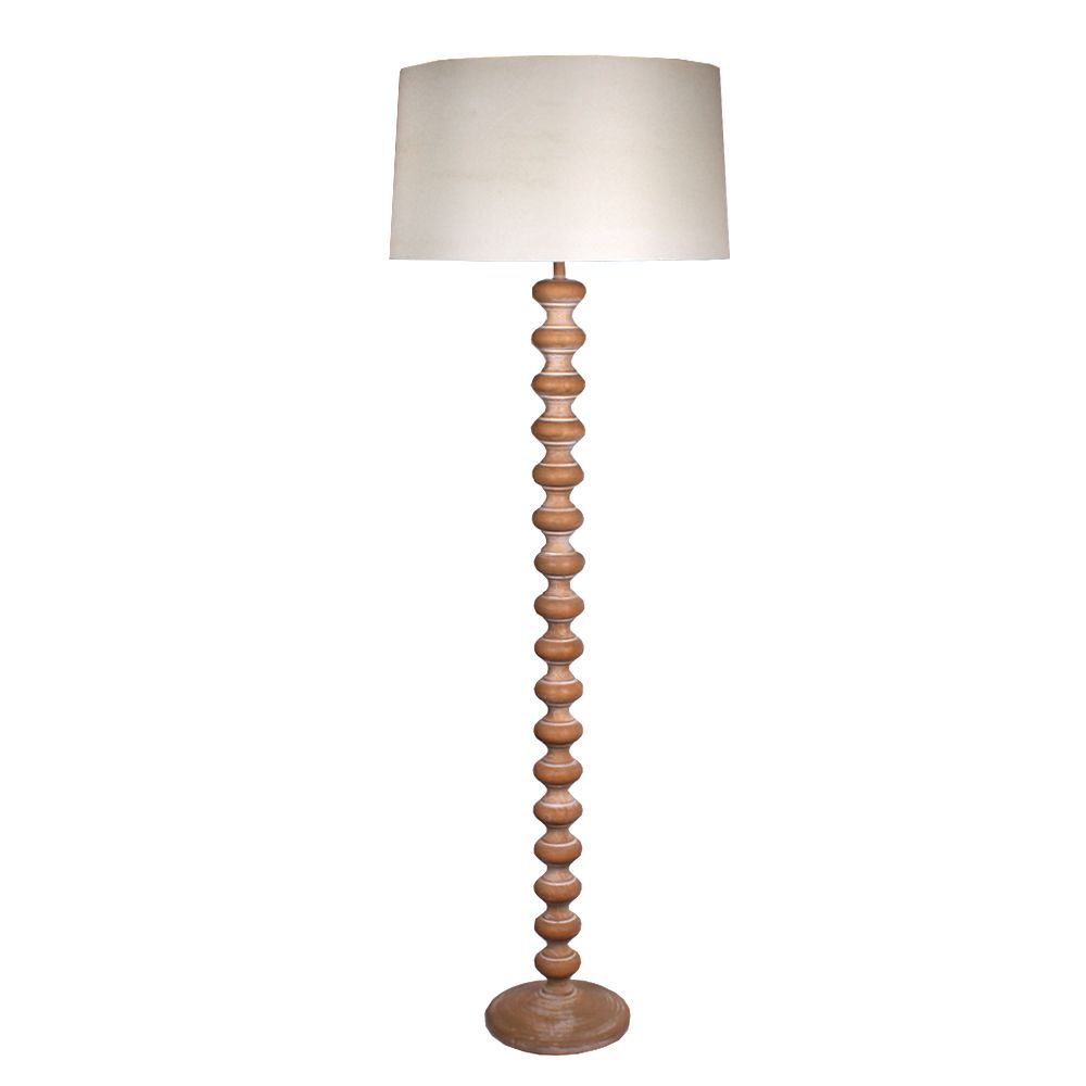 Turned Base Floor Lamp – Angela Reed Throughout Most Popular Mango Wood Floor Lamps (View 7 of 15)