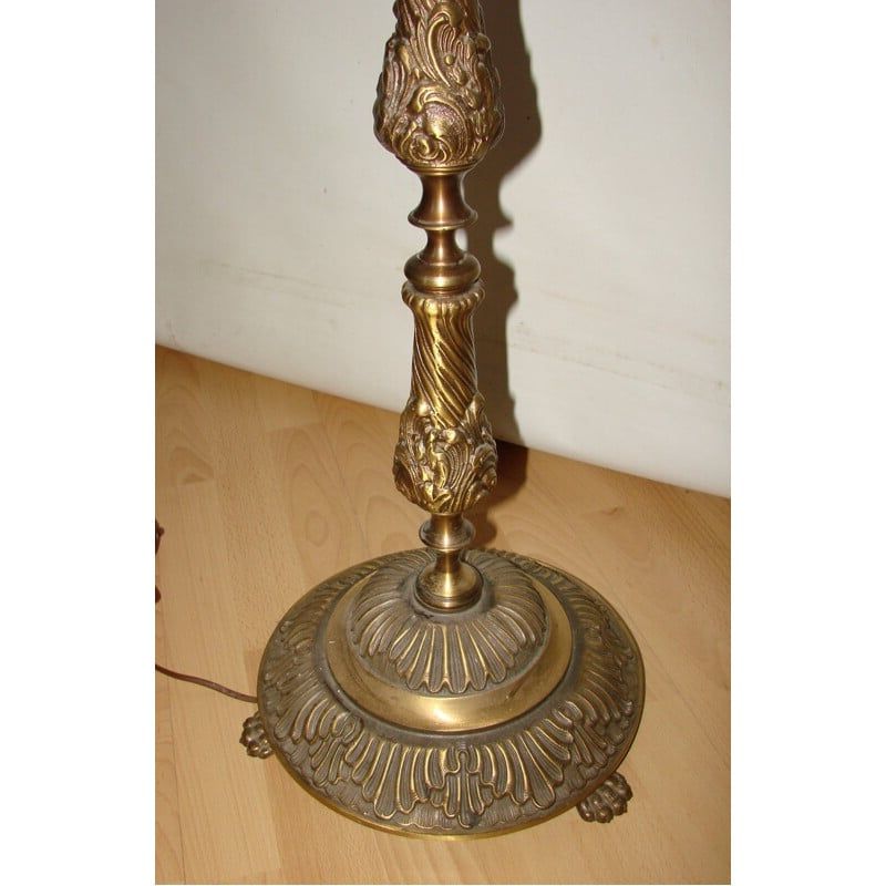 Vintage Brass Floor Lamp 1950s In Best And Newest Antique Brass Floor Lamps (View 7 of 15)