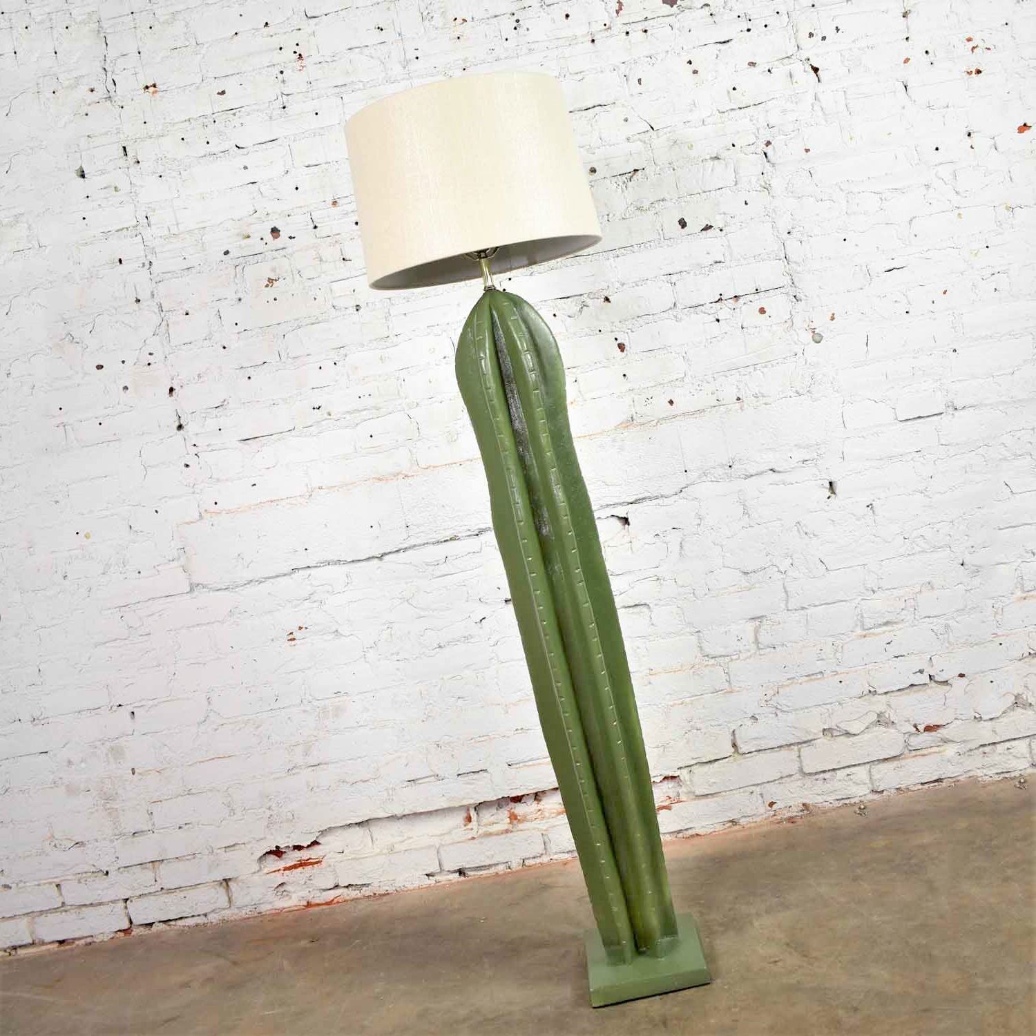 Vintage Organic Modern Plaster Faux Cactus Floor Lampalsy – Warehouse  414 For Famous Cactus Floor Lamps (View 4 of 15)
