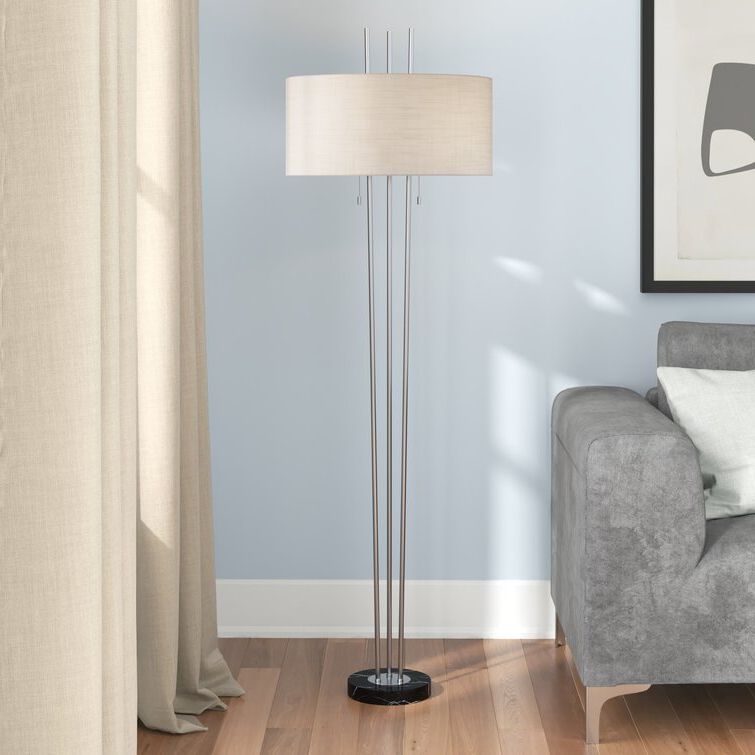 Wayfair Pertaining To Well Known Textured Fabric Floor Lamps (View 6 of 15)