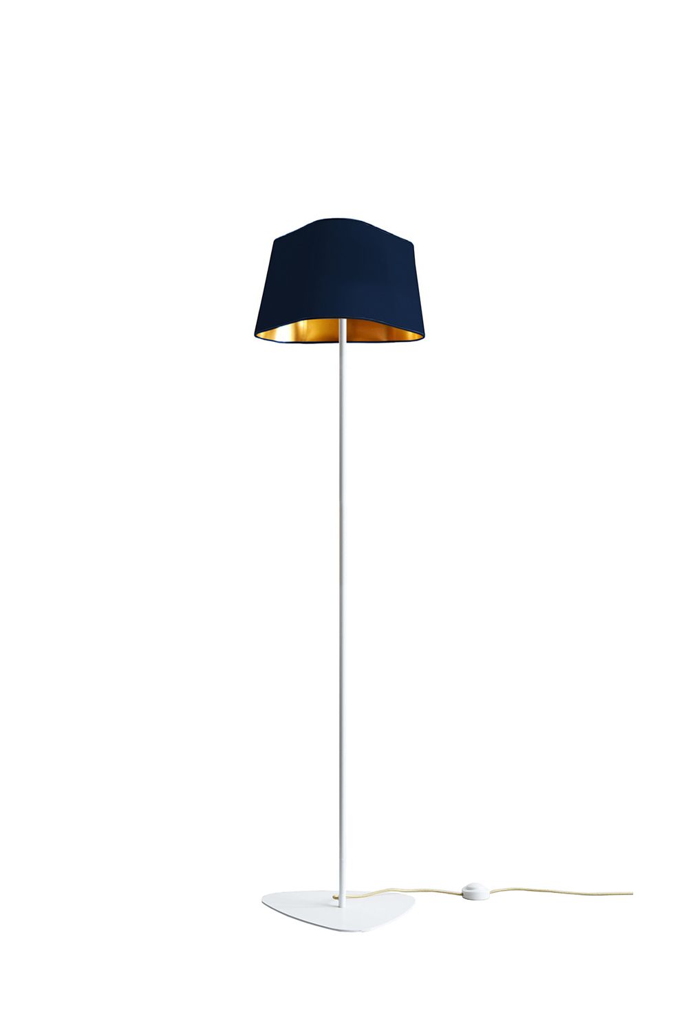 Well Known Blue Floor Lamps For Floorlamp 162 Grand Nuage – Navy Blue And Gold – Designheure (View 3 of 15)