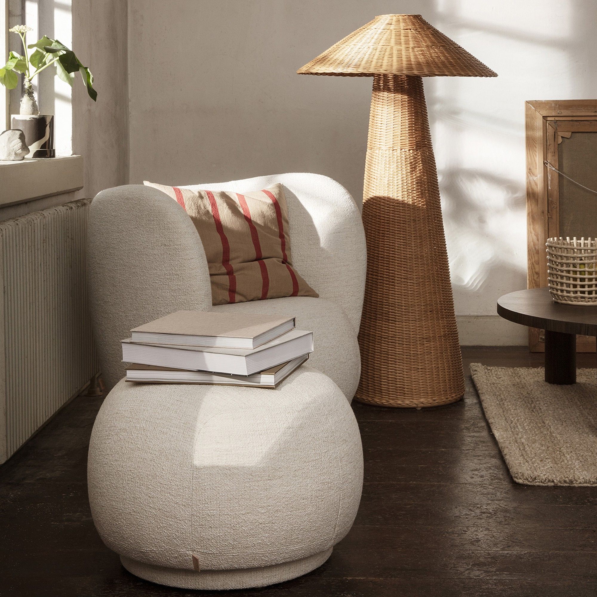 Well Known Dou Floor Lamp In Woven Rattan – Ferm Living With Woven Cane Floor Lamps (View 1 of 15)