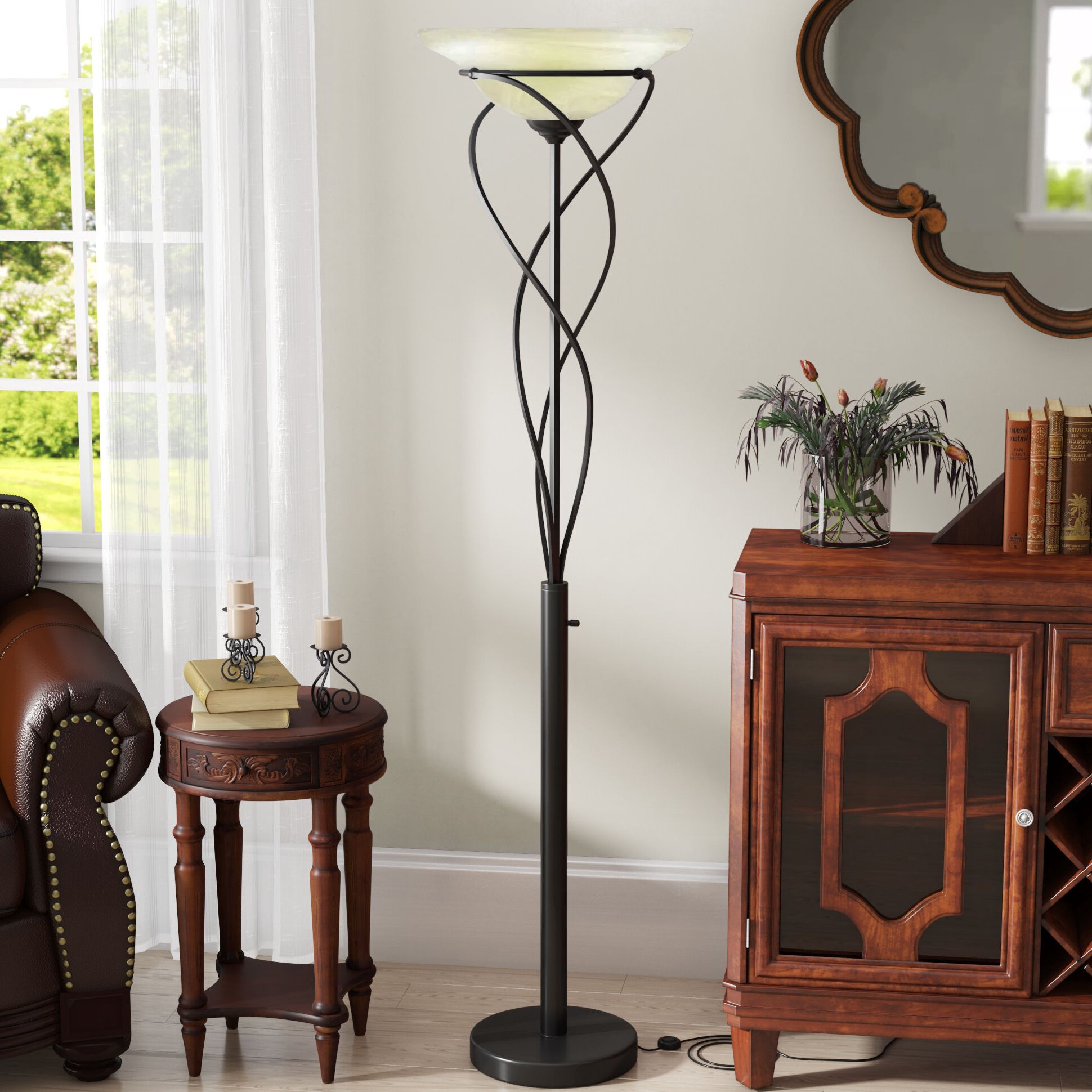 Well Known Lark Manor Brister 71" Torchiere Floor Lamp & Reviews (View 9 of 15)