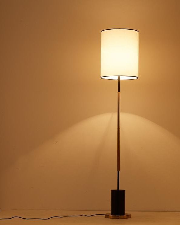 Well Liked Wacuman Mid Century Modern Textured Fabric Shade Floor Lamp – Light Atelier With Regard To Textured Fabric Floor Lamps (View 5 of 15)