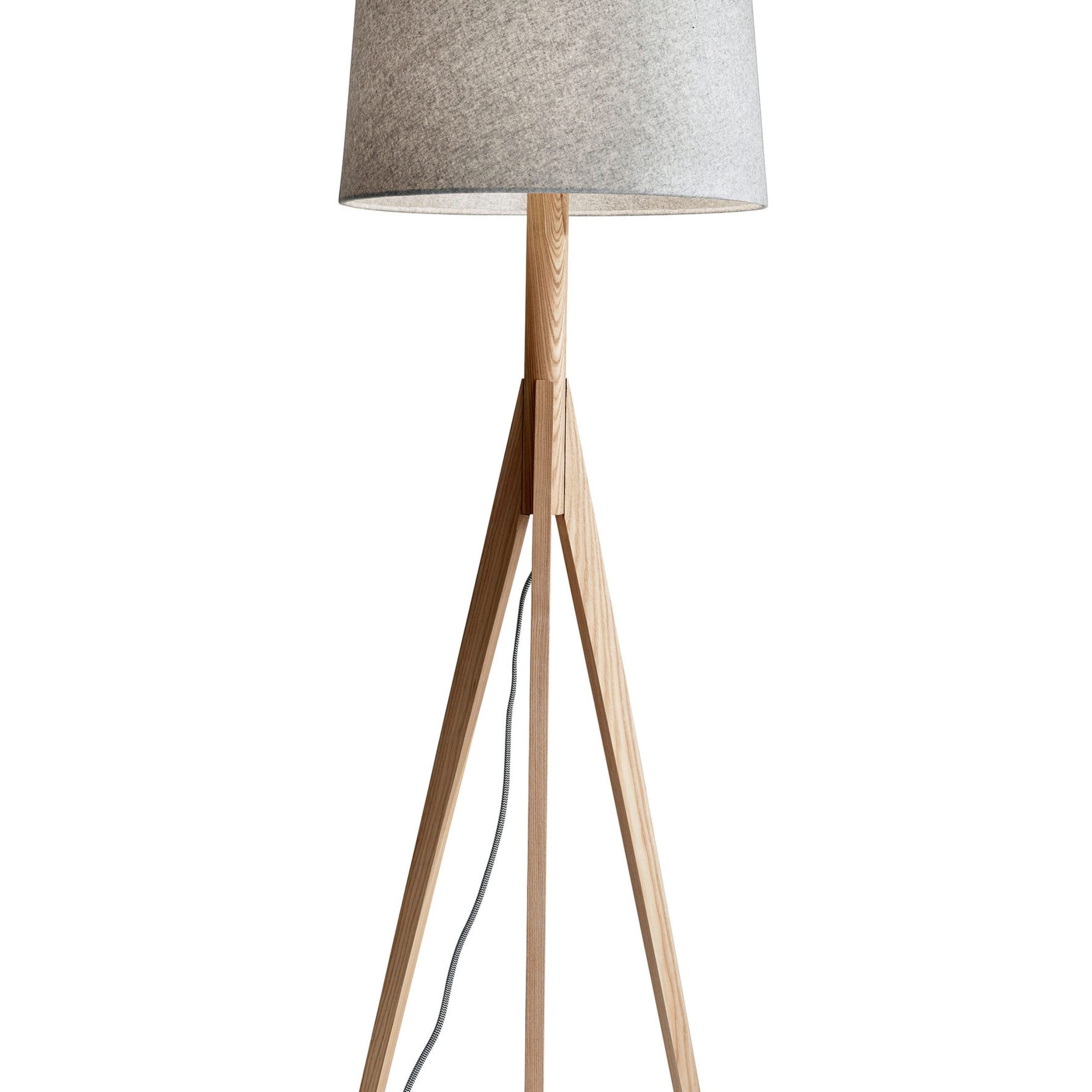 Widely Used Rubberwood Floor Lamps For Adesso Eden 59 In Walnut Rubberwood Floor Lamp In The Floor Lamps  Department At Lowes (View 8 of 15)