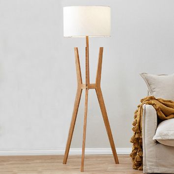 Widely Used Rubberwood Floor Lamps For Loft 23temple & Webster Brae Rubberwood Tripod Floor Lamp (View 4 of 15)