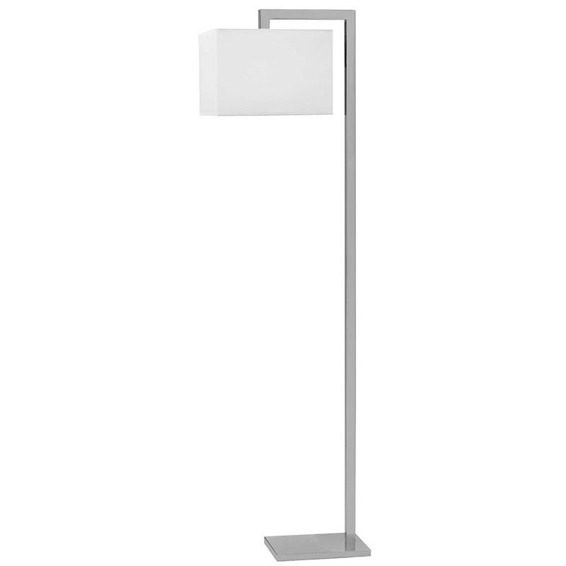 Widely Used Stainless Steel Floor Lamps Within Brushed Nickel Angular Metal Floor Lamp – R&s Robertson (View 8 of 15)