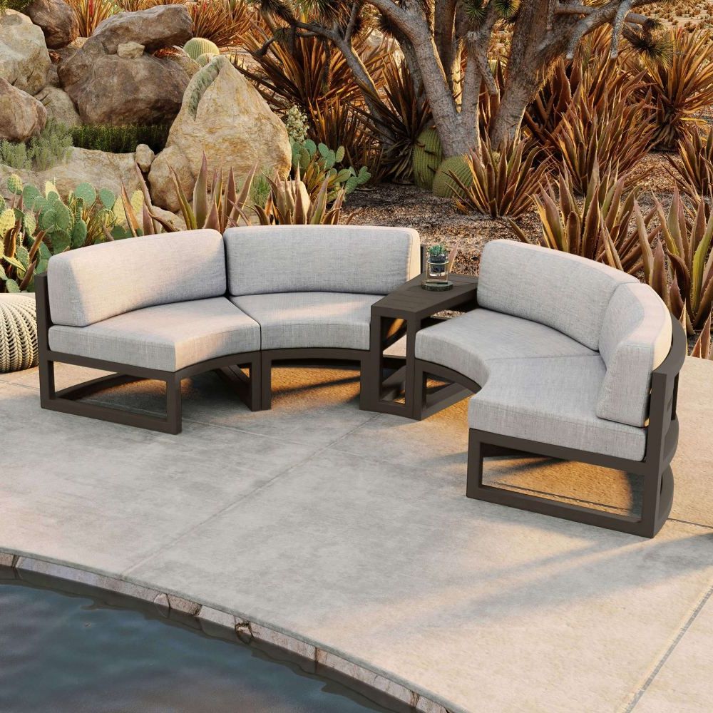 3 Piece Curved Sectional Set Throughout Most Up To Date Avion 3 Piece Curve Sectional Set – Slate Hl Avn Sl 3csecharmonia Living (Photo 4 of 15)