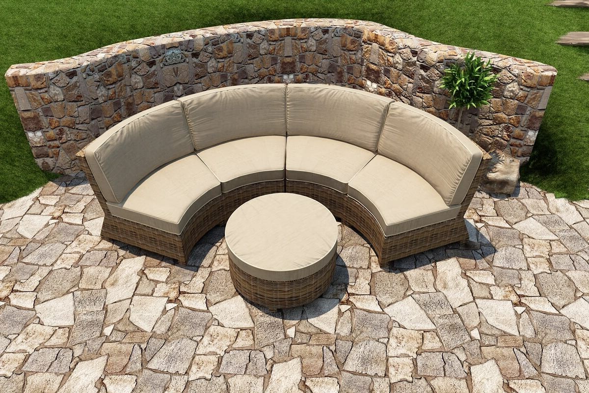 3 Piece Cypress Sectional Set – Forever Patio Intended For Most Recently Released 3 Piece Curved Sectional Set (View 14 of 15)