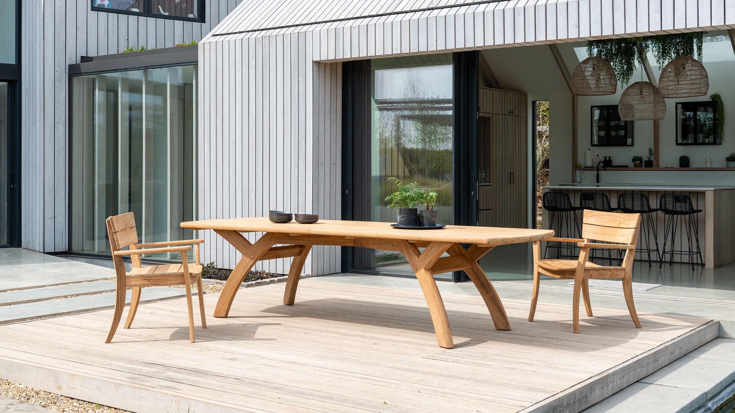Acacia Wood With Table Garden Wooden Furniture Throughout Preferred Wooden Garden Furniture – Alexander Rose (View 5 of 15)