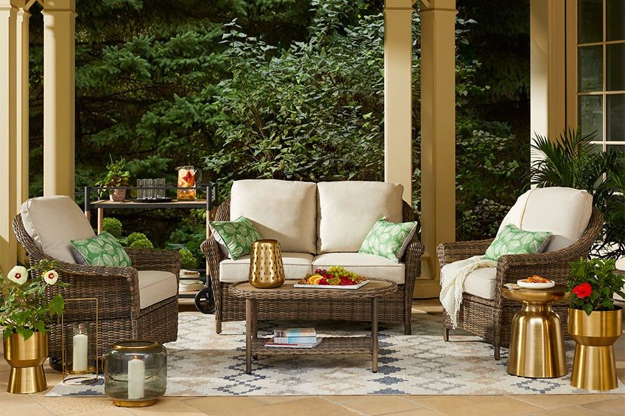 All Weather Rattan Conversation Set In 2019 Patio & Outdoor Furniture – Homedepot.ca (Photo 4 of 15)