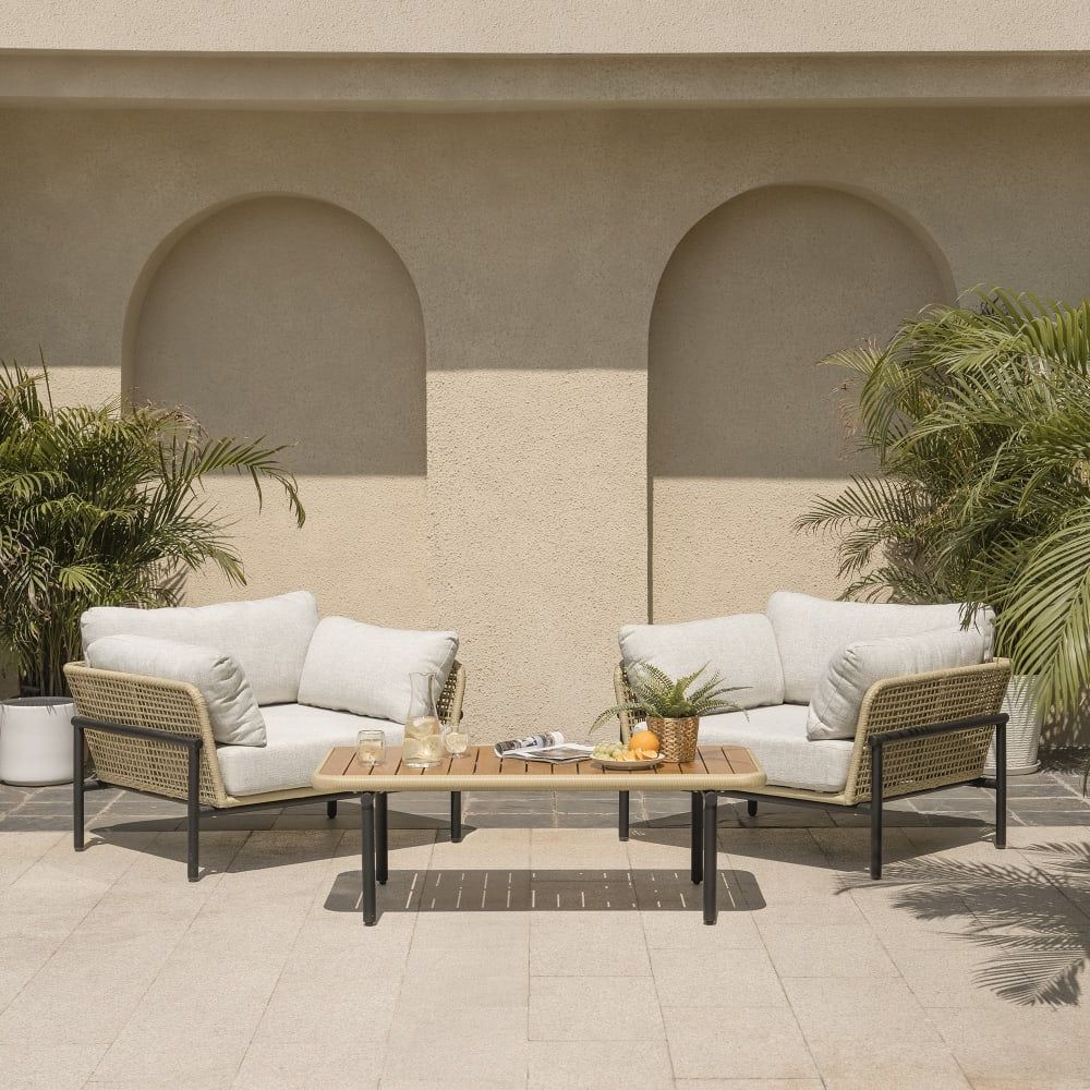 All Weather Wicker Sectional Seating Group Throughout Most Popular The Most Comfortable Outdoor Furniture To Shop In 2023 (Photo 11 of 15)