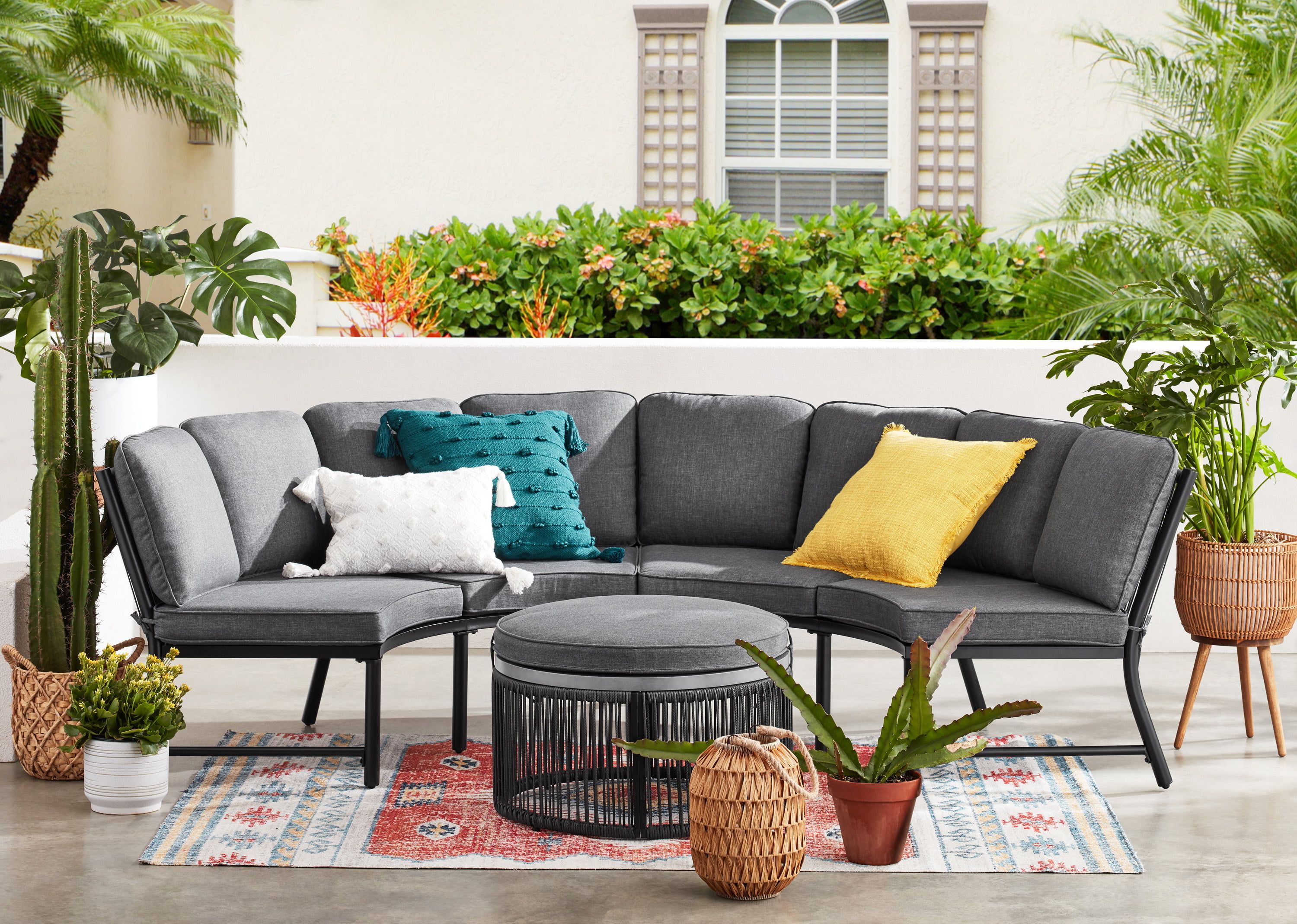 Current Mainstays Lawson Ridge 3 Piece Curved Sectional Set – Walmart Intended For 3 Piece Curved Sectional Set (View 3 of 15)