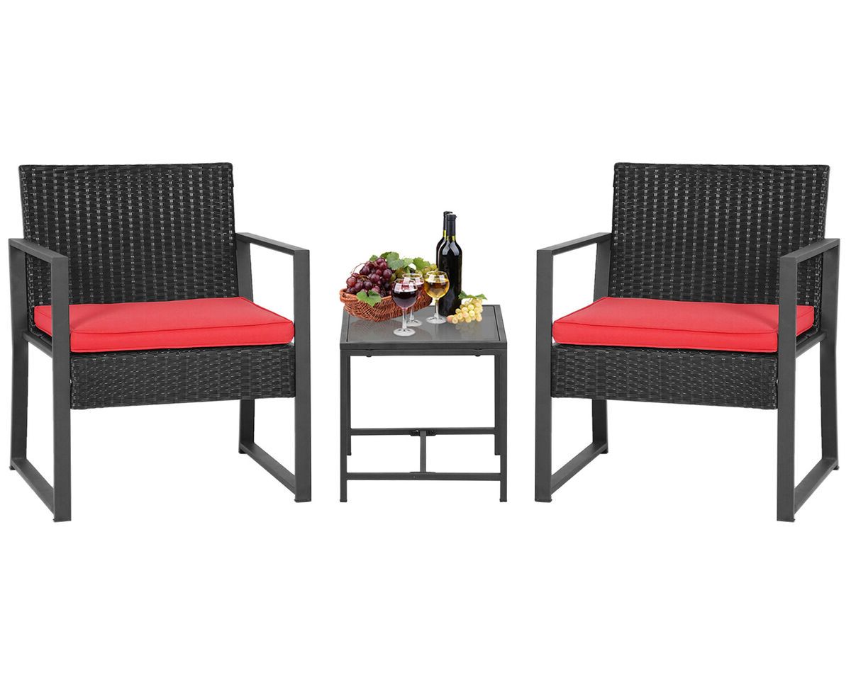 Ebay In Patio Furniture Wicker Outdoor Bistro Set (View 15 of 15)