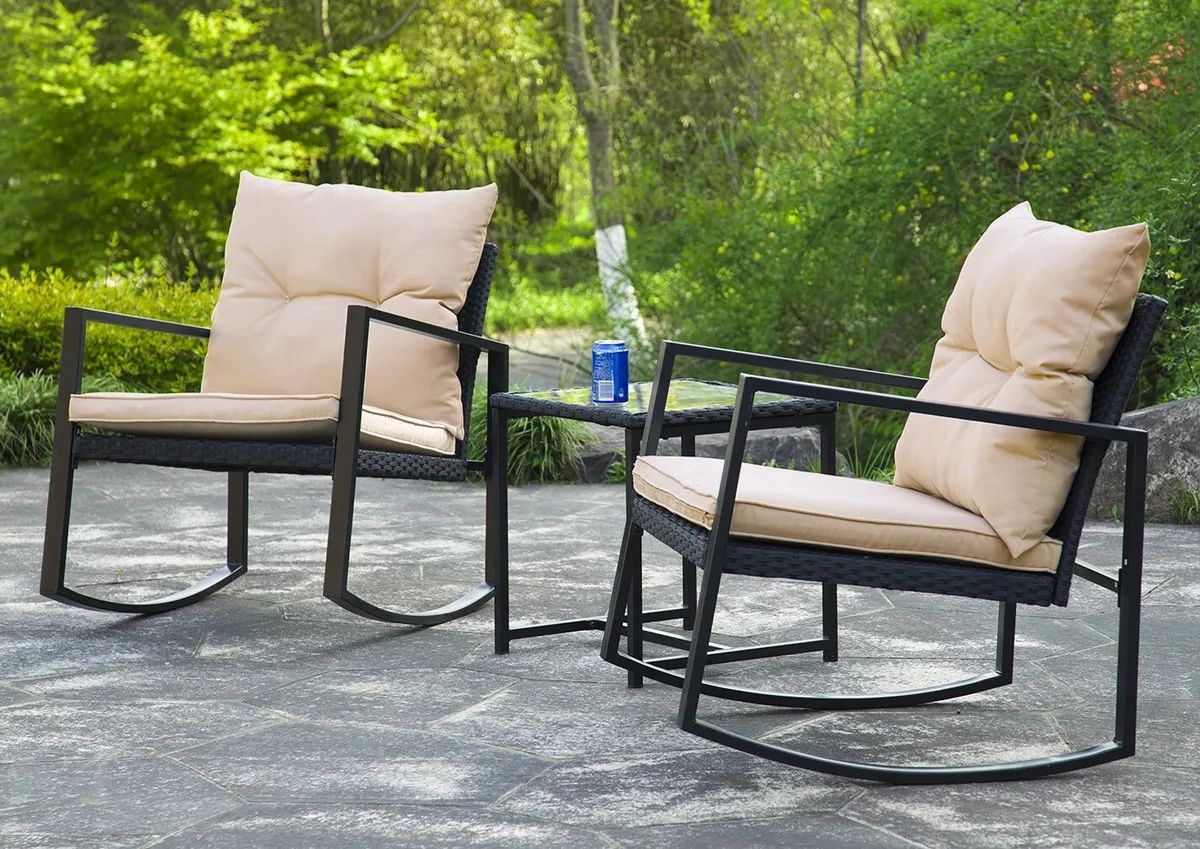 Ebay Pertaining To Newest Patio Furniture Wicker Outdoor Bistro Set (View 8 of 15)
