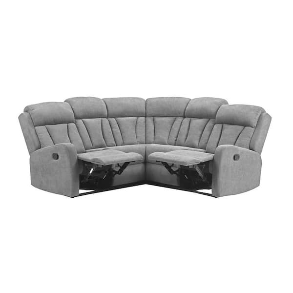 Fashionable 3 Piece Curved Sectional Set Inside Luxury Comfort 81.5 In (View 12 of 15)