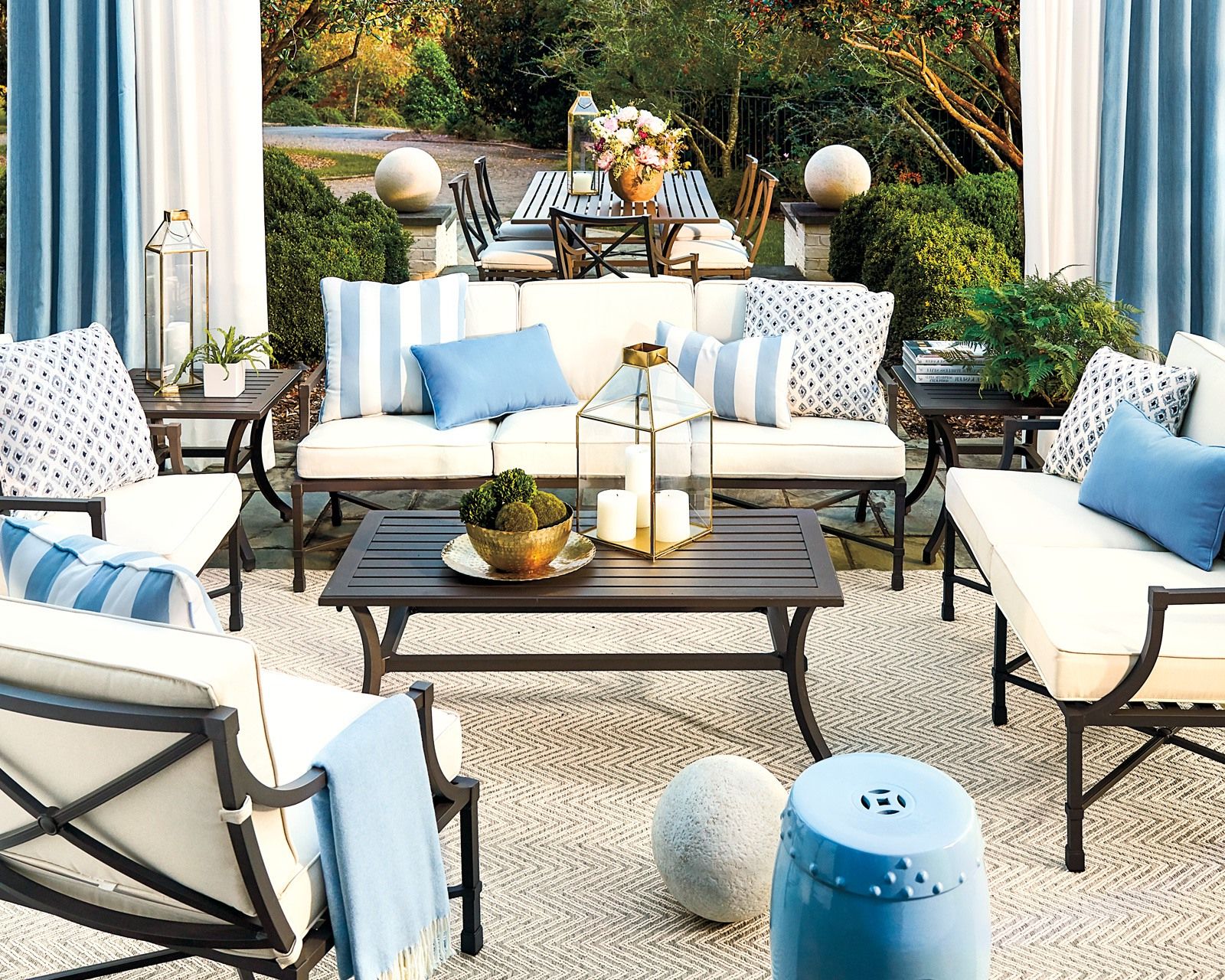 Fashionable Outdoor Furniture – 15 Ways To Arrange Your Porch With Loveseat Chairs For Backyard (View 13 of 15)