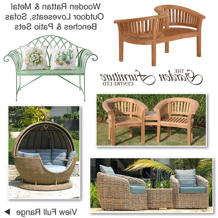 Favorite Garden Loveseats Companion Seats Bistro Sets Outdoor Sofas Intended For Loveseat Chairs For Backyard (View 5 of 15)