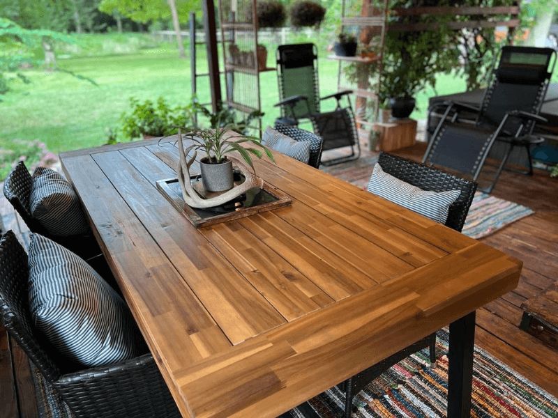 How To Treat Acacia Wood For Outdoor Furniture 2023 For Most Recently Released Acacia Wood With Table Garden Wooden Furniture (View 15 of 15)