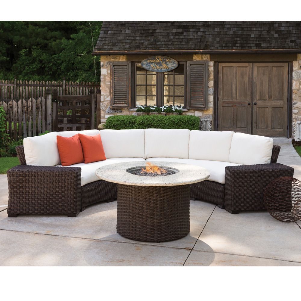 Lf Mesa Set7 Throughout Fire Pit Table Wicker Sectional Sofa Conversation Set (Photo 14 of 15)