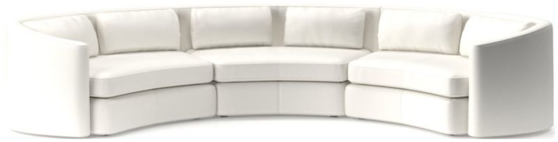 Featured Photo of 15 Inspirations 3-piece Curved Sectional Set