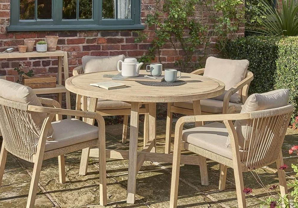 Most Current What's The Best Oil To Treat Wooden Garden Furniture? Throughout Acacia Wood With Table Garden Wooden Furniture (Photo 7 of 15)