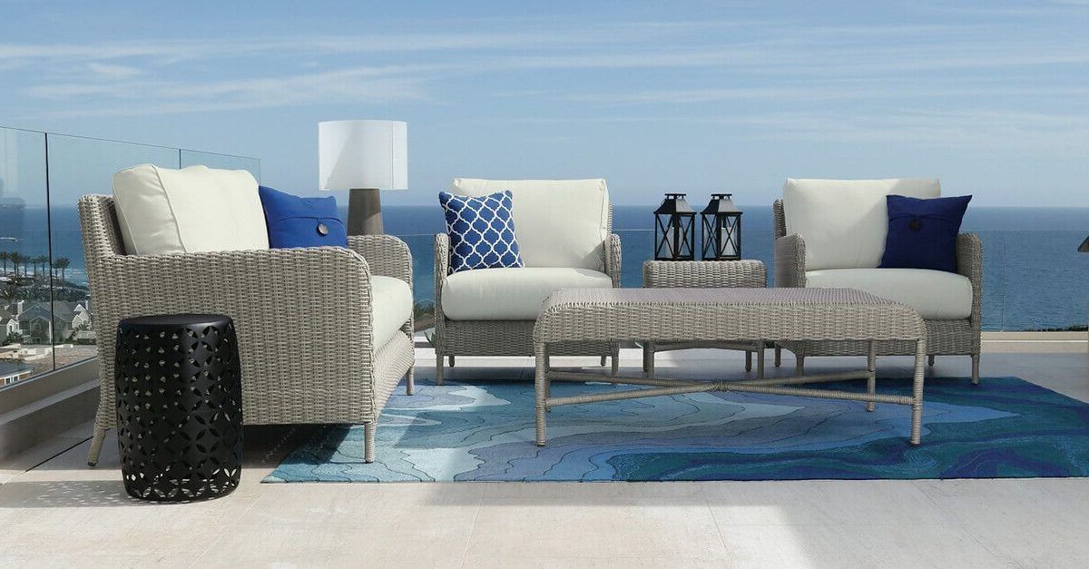 Most Recently Released All Weather Wicker Sectional Seating Group Within Deep Seating Wicker Patio Furniture Sets I Spacious Design! (Photo 14 of 15)