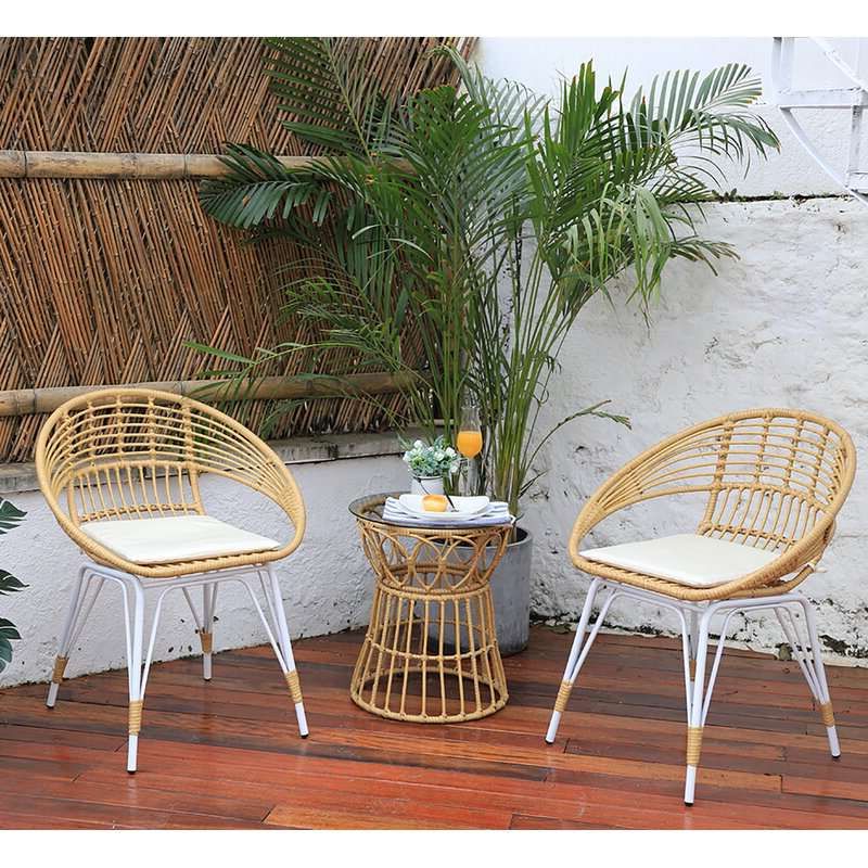 Patio Furniture Wicker Outdoor Bistro Set Regarding 2020 18 Wicker Patio Furniture Pieces For Every Budget And Style (Photo 3 of 15)