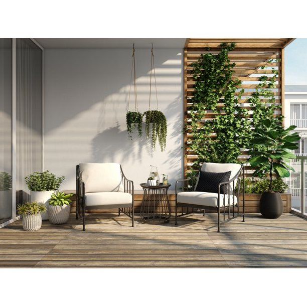 Preferred Better Homes & Gardens Aubrey 3 Piece Stationary Conversation Set, Cream –  Walmart (Photo 9 of 15)
